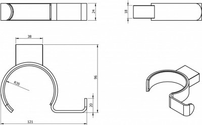 Держатель для фена Langberger 28091A хром