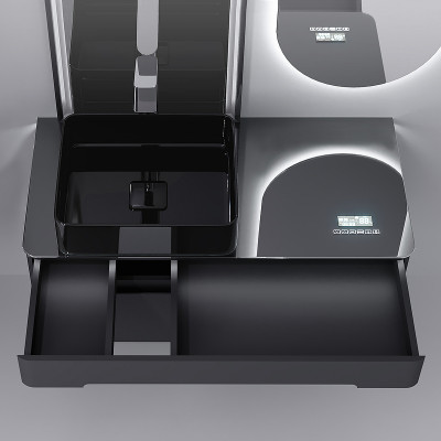 Тумба под раковину Jorno Shine 100 Shi.01.100-M/P/A подвесная антрацит