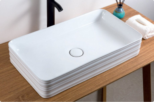 Раковина накладная керамическая прямоугольная BelBagno BB1408