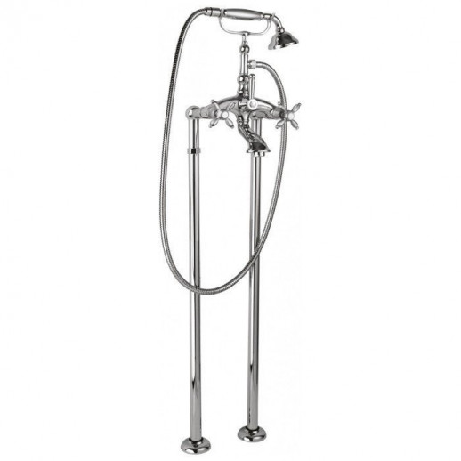 Напольный смеситель для ванны с ручным душем и шлангом 150 см CEZARES NOSTALGIA-VDP-01-M