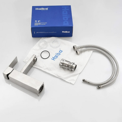 Смеситель для раковины Haiba HB10803 (нерж сталь)