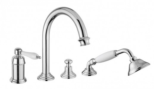 Смеситель на борт ванны однорычажный Cezares APHRODITE-BVDM-01-Bi