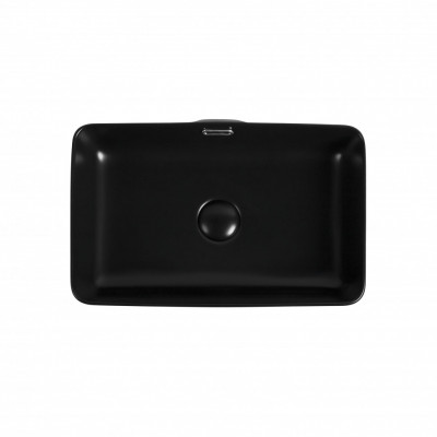 Накладная раковина Aquanet PERFECT-2-MB 31,5х48 см, черная матовая (273677)