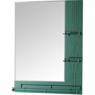 Зеркало Ledeme L602 в зеленой раме 60х80 см