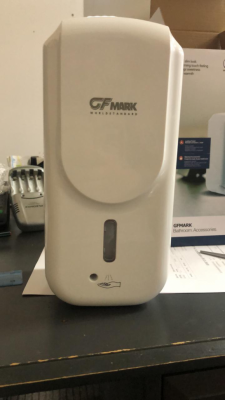 GFmark 634 - дозатор сенсорный для антисептика, 1000 мл, белый