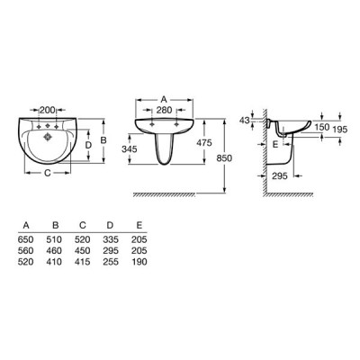 Roca Victoria 33739200Y полупьедестал для раковины