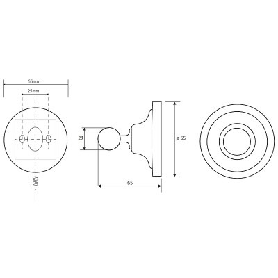 Крючок для ванной Bemeta Retro chrom 144306132 хром