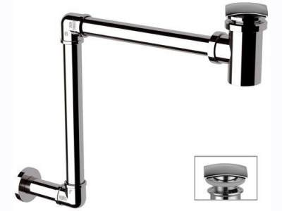 Сифон Remer RR 984 S с донным клапаном, хром
