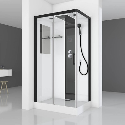 Душевая кабина Black&White Galaxy 8800110 прямоугольная 80х110 см черная