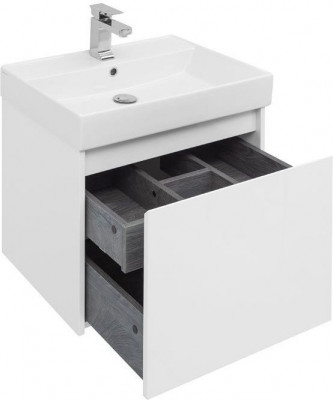 Мебель для ванной Aquanet Nova Lite 60 белый (1 ящик) напольная/подвесная (00242922)