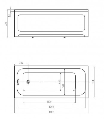 AQUATEK EFKA160 каркас к ванне Eco-friendly Мия