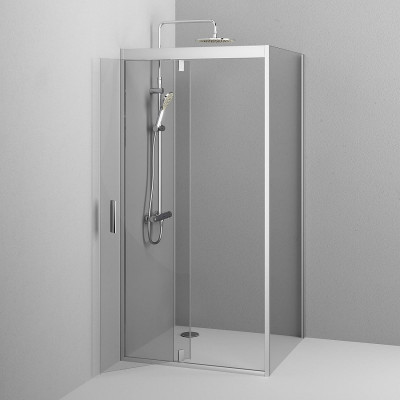 Душевой уголок AM.PM Gem 90х90 W90G-404-090MT профиль Серебро стекло прозрачное квадратный