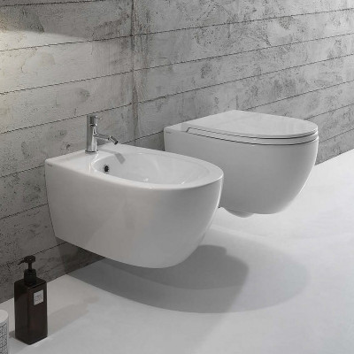 Унитаз Globo 4ALL MDS03.BO подвесной белый без сиденья