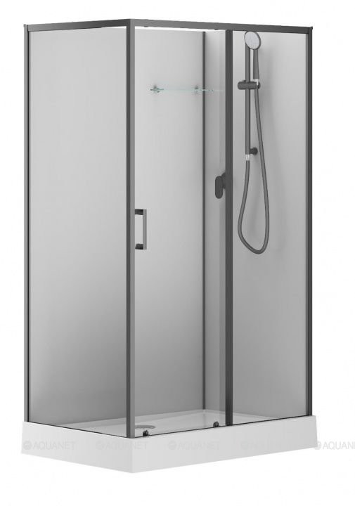 Душевая кабина Aquanet Passion EVO 120R Black 120x80 прямоугольная (00282011)