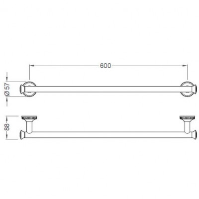 Держатель для полотенец Schein Superior 7066037 хром