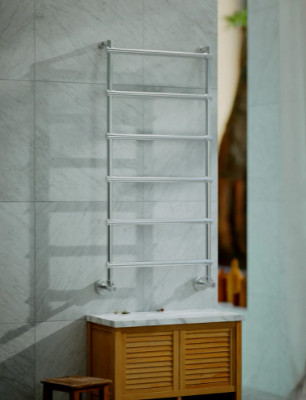 Водяной полотенцесушитель Margaroli Sole 535x1080мм лесенка латунь хром (4424706CRN)