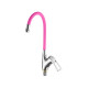 Смеситель для кухни с гибким изливом FASHUN A4466+A7255, хром/розовый  (A4466+A7255)