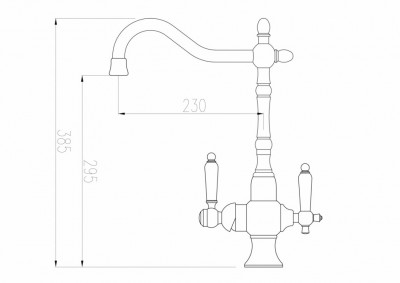 Zorg Sanitary ZR 336 YF-50 смеситель для кухни под фильтр, хром
