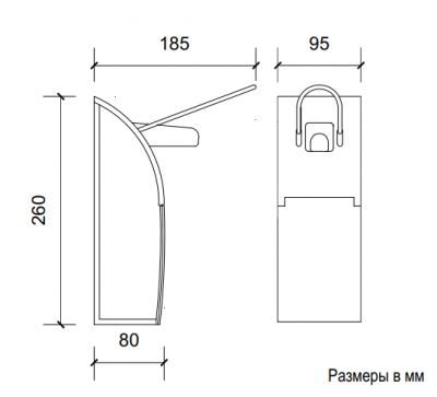 Диспенсер для мыла (подходит для дезинфицирующих средств) NOFER Maxclean 03013.ABS 500 мл, пластик