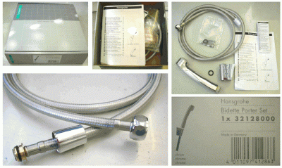 Hansgrohe 32129000 гигиеническая лейка + шланг Isiflex 125 см, хром