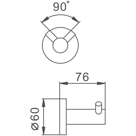 Двойной крючок Haiba HB8305-2 (нерж сталь)