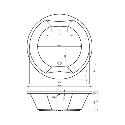 RIHO COLORADO BB02 ванна без гидромассажа, 180 см х 180 см