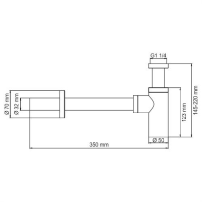 WasserKRAFT A093 сифон для раковины