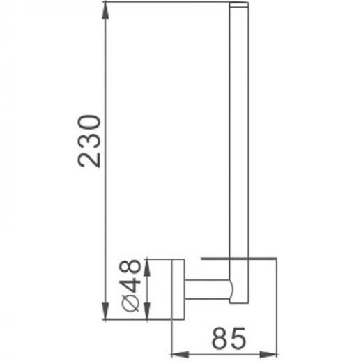 Держатель запасного рулона Haiba HB1711 (металл) хром
