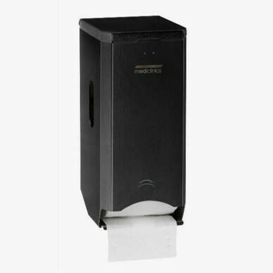 Диспенсер для туалетной бумаги Mediclinics PR2784B на 2 рулона, матовый черный