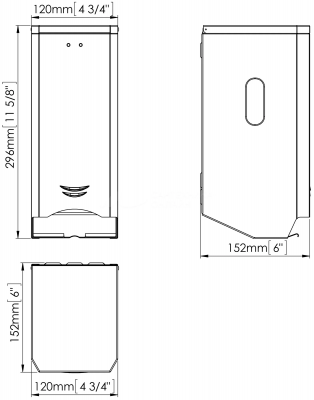 Диспенсер для туалетной бумаги Mediclinics PR2784B на 2 рулона, матовый черный