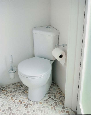 Унитаз компакт Vitra Arkitekt 9754B003-7201 угловой с бачком и сиденьем микролифт