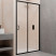 Душевая дверь RGW Passage PA-14 B 100 41081410-14 прозрачная профиль черный