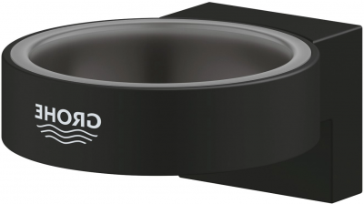 Держатель для стакана/дозатора жидкого мыла Grohe Selection 41217KF0 черный