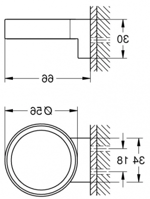 Держатель для стакана/дозатора жидкого мыла Grohe Selection 41217KF0 черный