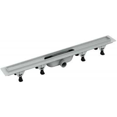 Душевой лоток PlastBrno SZE1850 с решеткой хром/серый