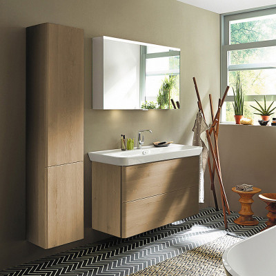 Тумба с раковиной Burgbad Iveo 120 SFEN120F2747G0161C0001*1 подвесная дуб кашемировый