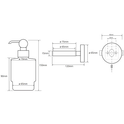 Дозаторы жидкого мыла Bemeta Retro bronze 144109107 бронза