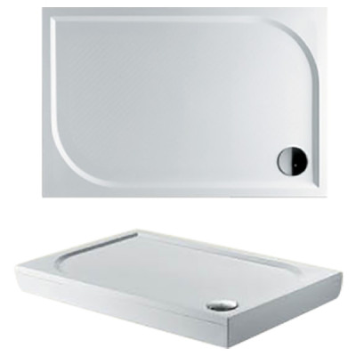 Душевой поддон из искусственного камня Riho Kolping 80x120 D004008005 белый с антискользящим по-ем прямоугольный