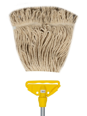 Швабра с мопом кентукки белый NV-MOP300W