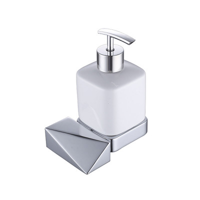 Дозатор для жидкого мыла Boheme New Venturo 10317-CR подвесной, хром / белый