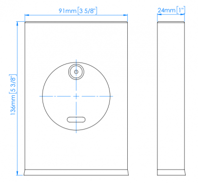 Диспенсер для гигиенических салфеток Mediclinics medinox AI0920CS, настенный, нержавеющая сталь, матовая поверхность