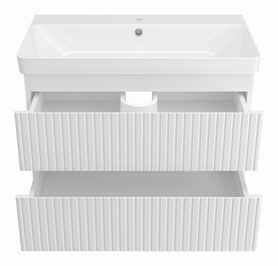 Тумба под раковину Brevita Victory 80 подвесная (белая) VIC-09080-0102Я