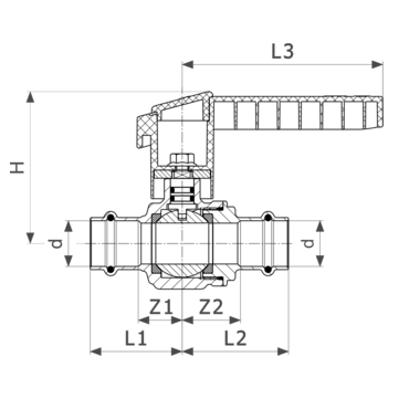 Viega Шаровой кран Easytop