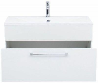 Тумба под раковину De Aqua Кубика 90 167034 подвесная белая матовая
