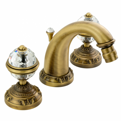 MIGLIORE Cristalia 18579 смеситель для биде на три отверстия, бронза