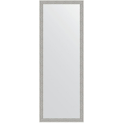 Зеркало настенное Evoform Definite 141х51 BY 3102 в багетной раме Волна алюминий 46 мм