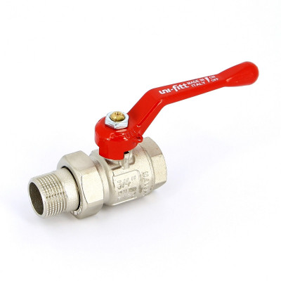 Кран шаровой НВ полнопроходной рычаг Uni-Fitt 3/4" с разъемным соединением (113L3000)