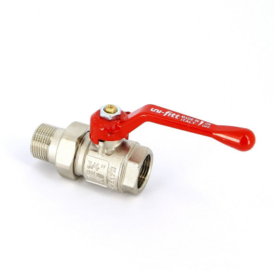 Кран шаровой НВ полнопроходной рычаг Uni-Fitt 3/4" с разъемным соединением (113L3000)