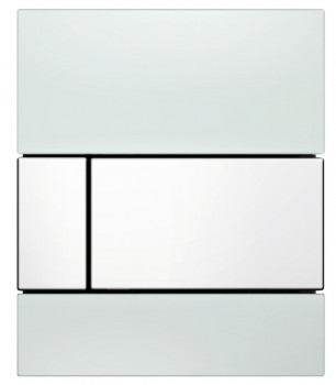 TECE TECEsquare Urinal. Панель смыва для писсуара, стеклянная. Стекло белое, клавиша белая. 9242800