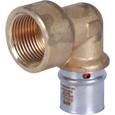 Угольник-переходник STOUT с внутренней резьбой 1"х26 для металлопластиковых труб прессовой SFP-0010-000126